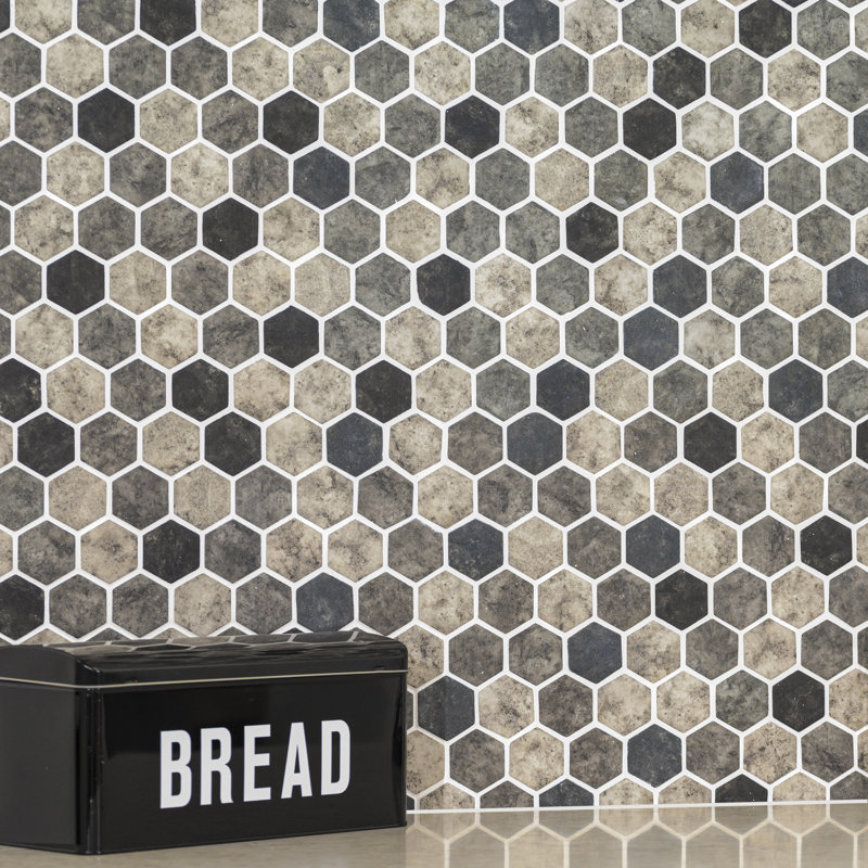 MSI Urban Tapestry Hexagon 2" x 2" Glass Mosaic Tile Wayfair